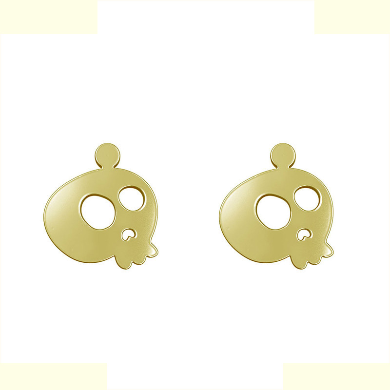 گوشواره طلا 18 عیار زنانه مدوپد مدل جمجمه کد GA1-12924 گوشواره طلا 18 عیار زنانه مدوپد مدل جمجمه کد GA1-12924