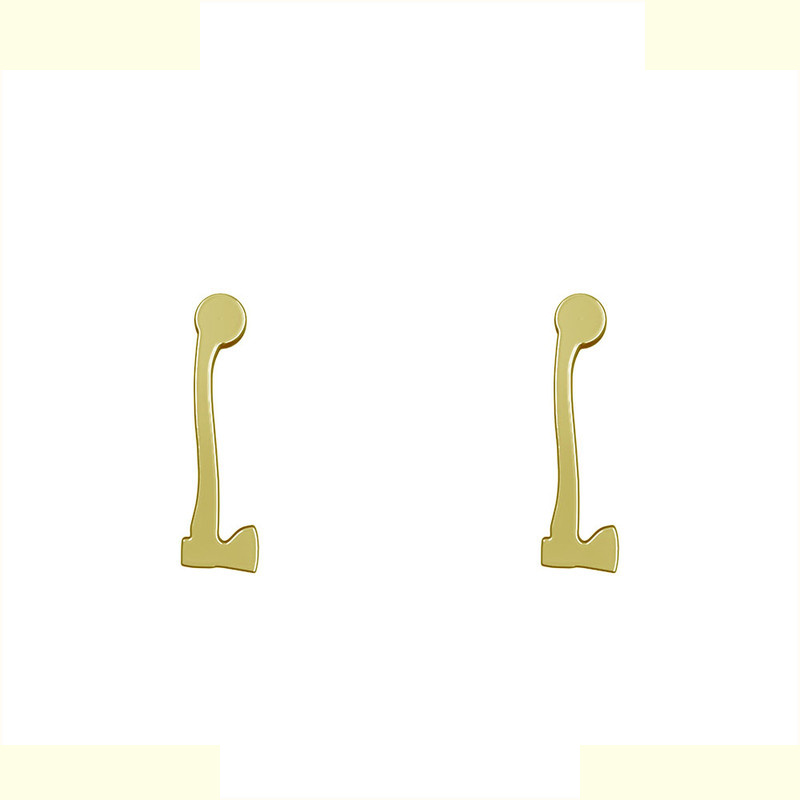 گوشواره طلا 18 عیار زنانه مدوپد مدل تبر کد GA1-12956 گوشواره طلا 18 عیار زنانه مدوپد مدل تبر کد GA1-12956