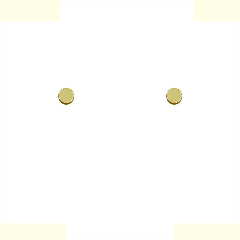 گوشواره طلا 18 عیار زنانه مدوپد مدل هندسی کد GA1-13012