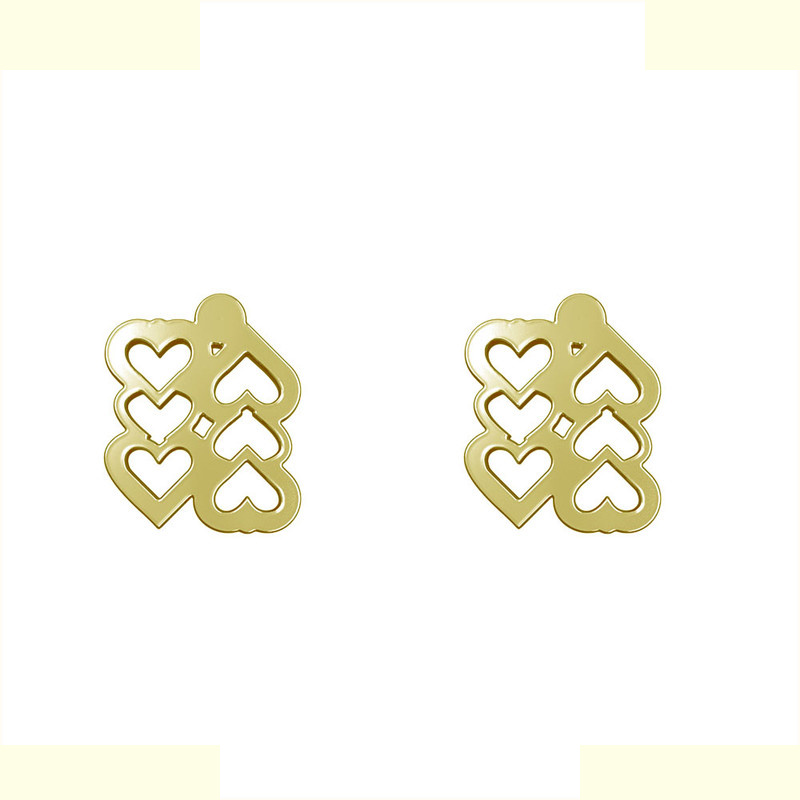 گوشواره طلا 18 عیار زنانه مدوپد مدل قلب کد GA1-13059 گوشواره طلا 18 عیار زنانه مدوپد مدل قلب کد GA1-13059