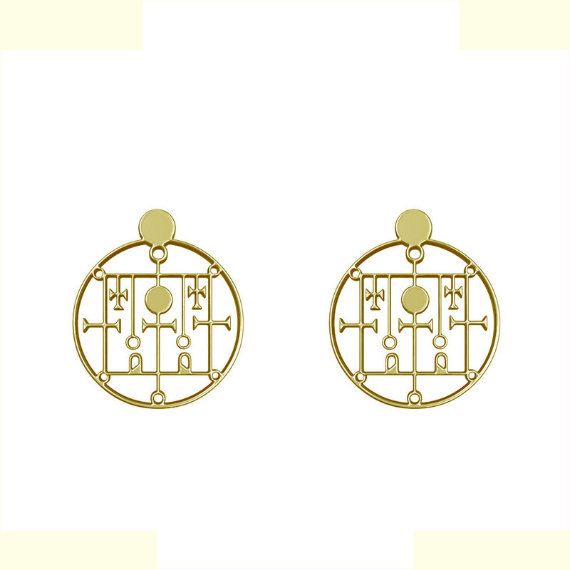 گوشواره طلا 18 عیار زنانه مدوپد مدل هندسی کد GA1-13113 گوشواره طلا 18 عیار زنانه مدوپد مدل هندسی کد GA1-13113