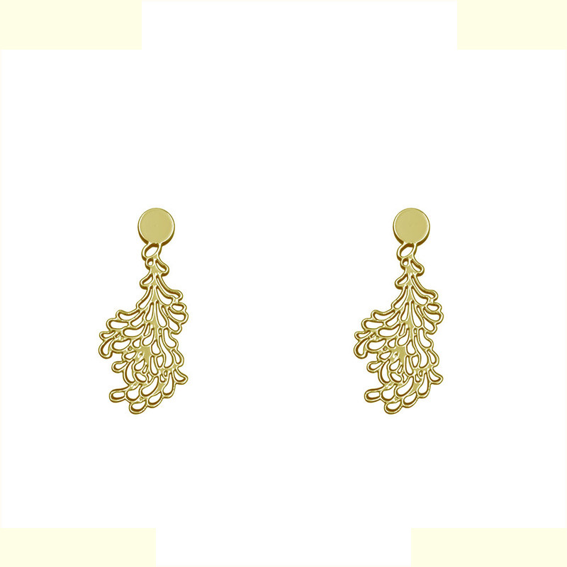 گوشواره طلا 18 عیار زنانه مدوپد مدل برگ کد GA1-13133 گوشواره طلا 18 عیار زنانه مدوپد مدل برگ کد GA1-13133