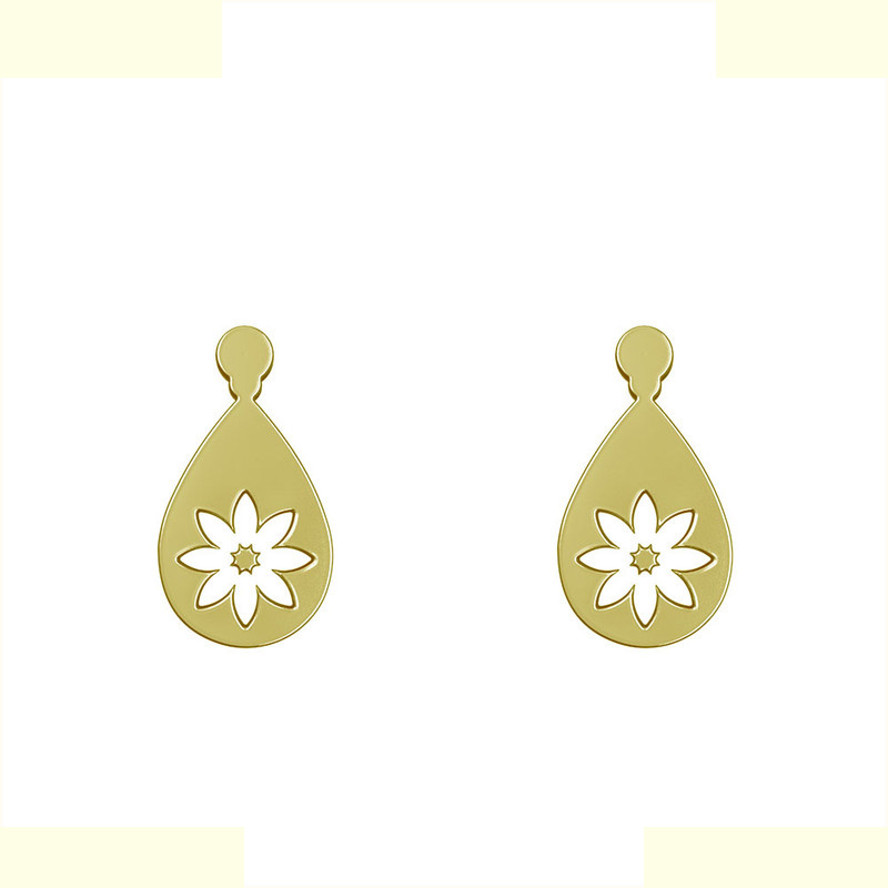 گوشواره طلا 18 عیار زنانه مدوپد مدل گل کد GA1-13213 گوشواره طلا 18 عیار زنانه مدوپد مدل گل کد GA1-13213