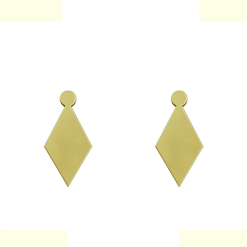 گوشواره طلا 18 عیار زنانه مدوپد مدل لوزی کد GA1-13513 گوشواره طلا 18 عیار زنانه مدوپد مدل لوزی کد GA1-13513