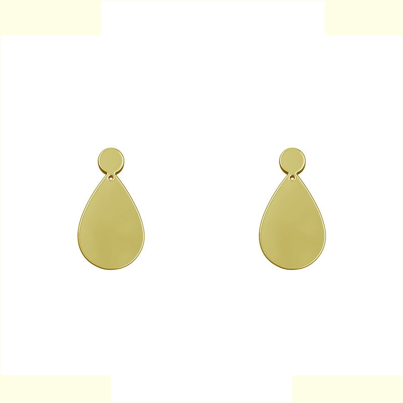 گوشواره طلا 18 عیار زنانه مدوپد مدل اشک کد GA1-13526