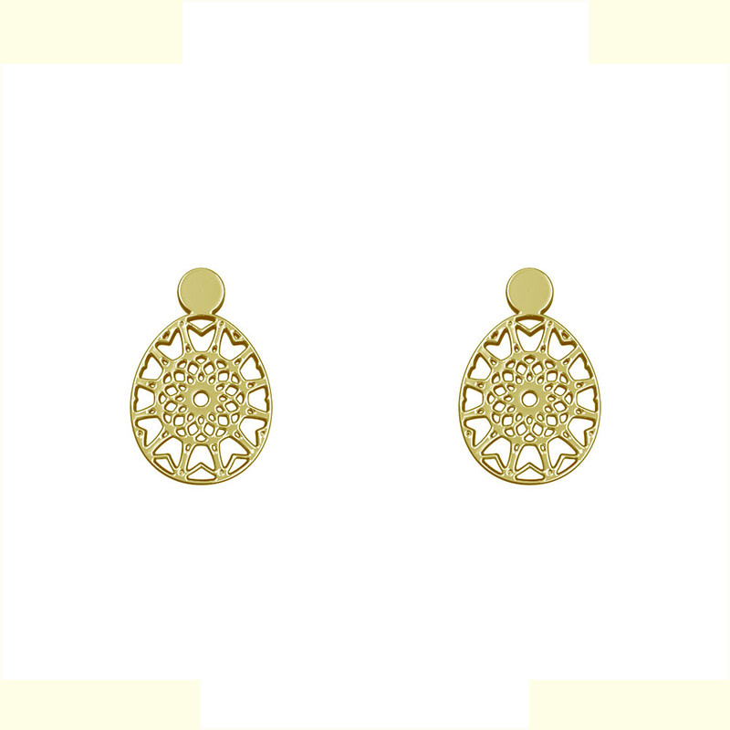 گوشواره طلا 18 عیار زنانه مدوپد مدل هندسی کد GA1-13564 گوشواره طلا 18 عیار زنانه مدوپد مدل هندسی کد GA1-13564