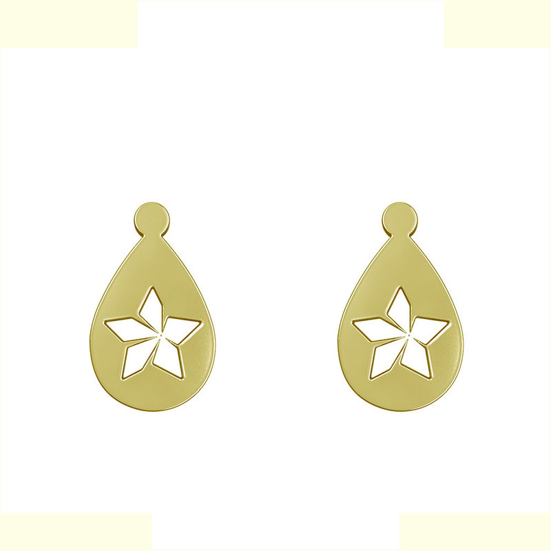 گوشواره طلا 18 عیار زنانه مدوپد مدل ستاره کد GA1-13609 گوشواره طلا 18 عیار زنانه مدوپد مدل ستاره کد GA1-13609