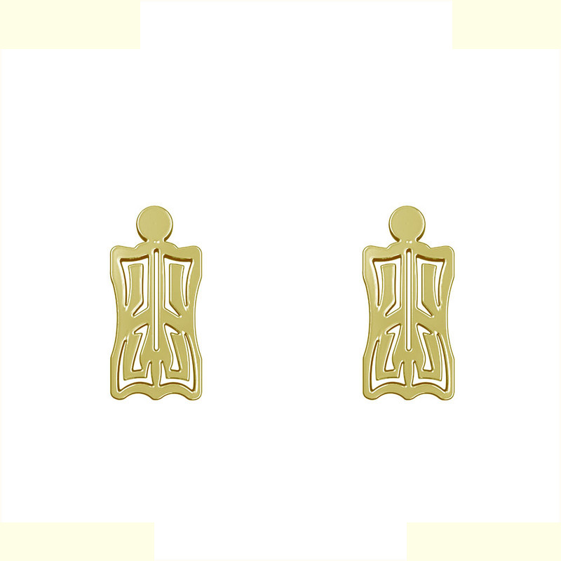 گوشواره طلا 18 عیار زنانه مدوپد مدل هندسی کد GA1-13662 گوشواره طلا 18 عیار زنانه مدوپد مدل هندسی کد GA1-13662