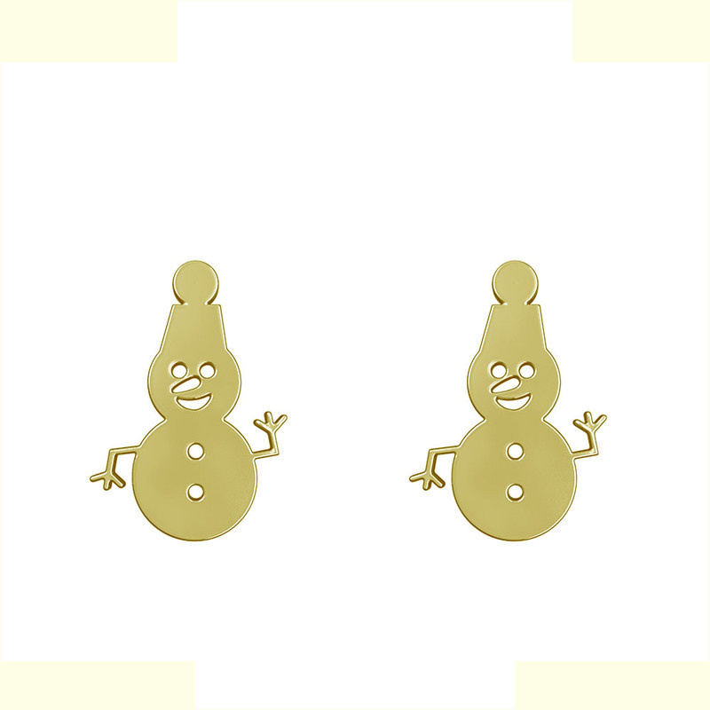 گوشواره طلا 18 عیار زنانه مدوپد مدل آدم برفی کد GA1-13680 گوشواره طلا 18 عیار زنانه مدوپد مدل آدم برفی کد GA1-13680