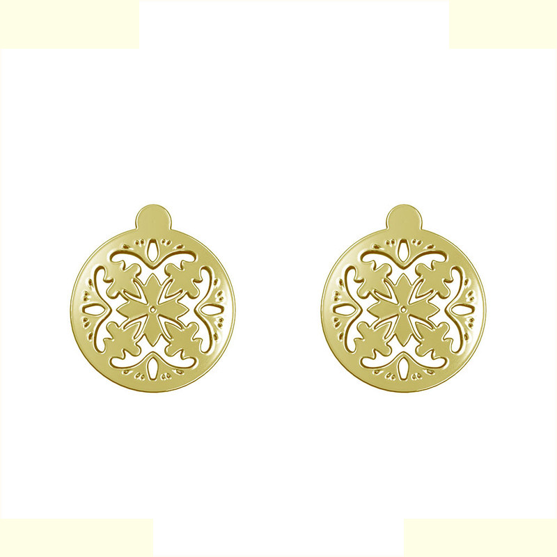 گوشواره طلا 18 عیار زنانه مدوپد مدل هندسی کد GA1-13715 گوشواره طلا 18 عیار زنانه مدوپد مدل هندسی کد GA1-13715