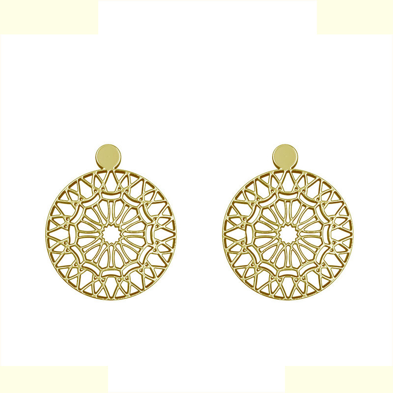 گوشواره طلا 18 عیار زنانه مدوپد مدل هندسی کد GA1-13725 گوشواره طلا 18 عیار زنانه مدوپد مدل هندسی کد GA1-13725