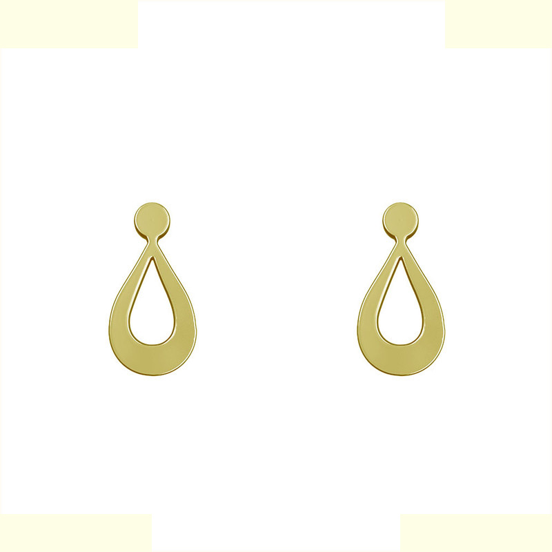 گوشواره طلا 18 عیار زنانه مدوپد مدل اشک کد GA1-13749