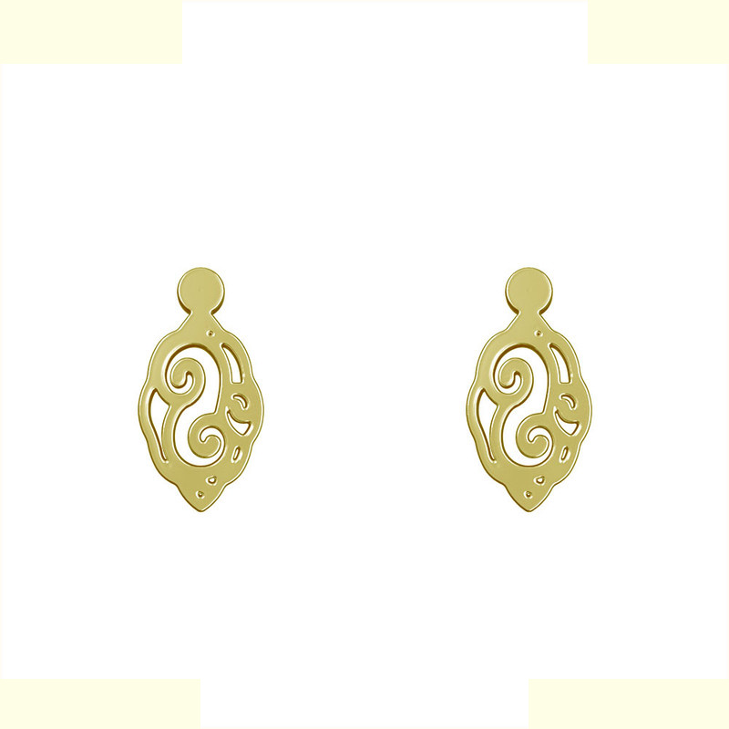 گوشواره طلا 18 عیار زنانه مدوپد مدل اشک کد GA1-13750