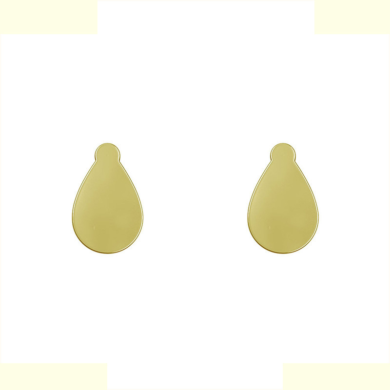 گوشواره طلا 18 عیار زنانه مدوپد مدل هندسی کد GA1-13759