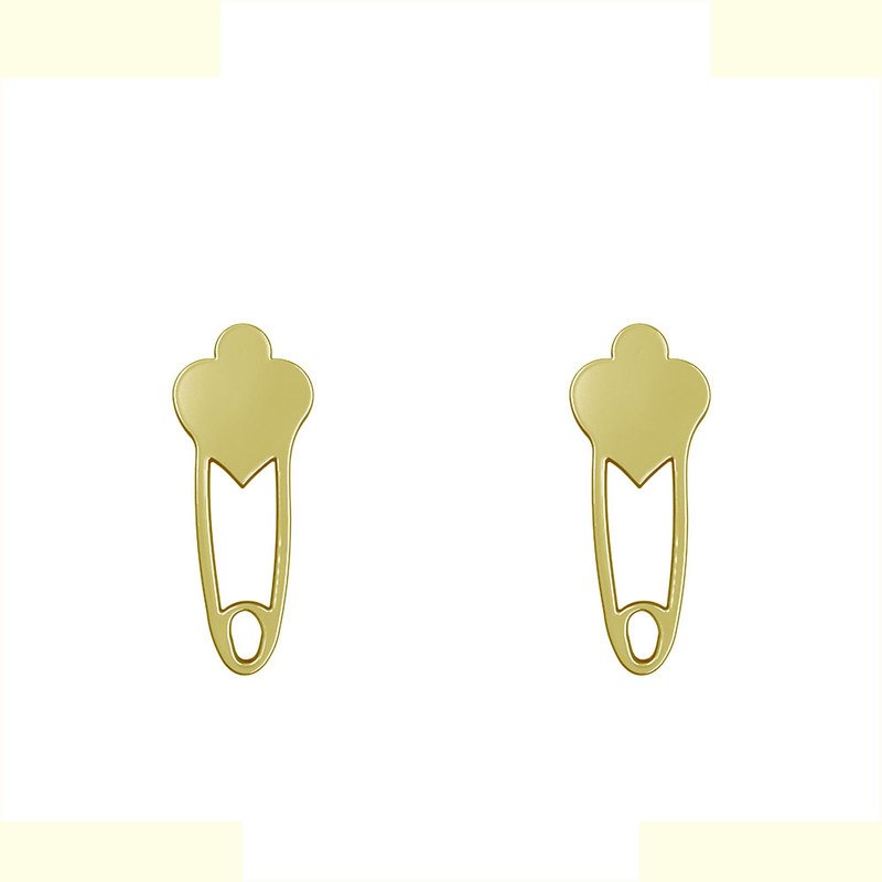 گوشواره طلا 18 عیار زنانه مدوپد مدل سنجاق قلب کد GA1-13773 گوشواره طلا 18 عیار زنانه مدوپد مدل سنجاق قلب کد GA1-13773