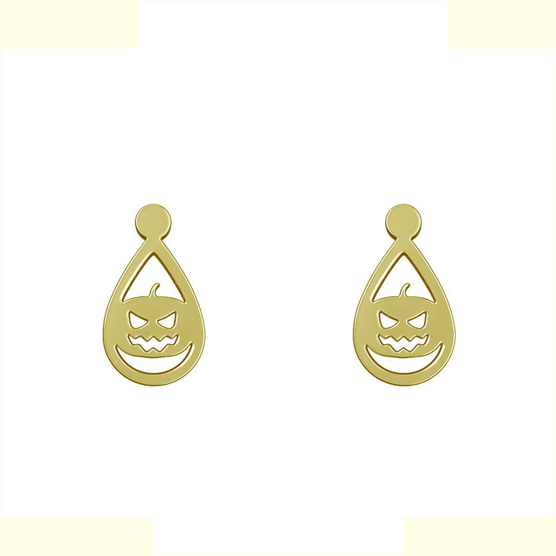 گوشواره طلا 18 عیار زنانه مدوپد مدل هالووین کد GA1-13799