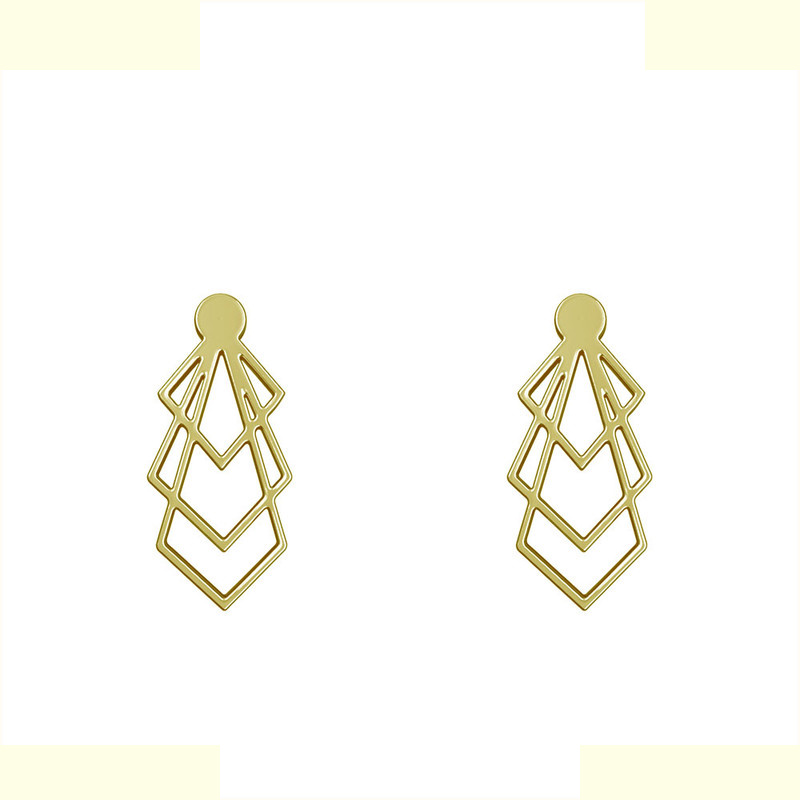 گوشواره طلا 18 عیار زنانه مدوپد مدل هندسی کد GA1-13801 گوشواره طلا 18 عیار زنانه مدوپد مدل هندسی کد GA1-13801