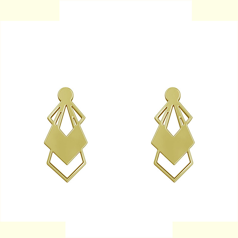 گوشواره طلا 18 عیار زنانه مدوپد مدل هندسی کد GA1-13809 گوشواره طلا 18 عیار زنانه مدوپد مدل هندسی کد GA1-13809