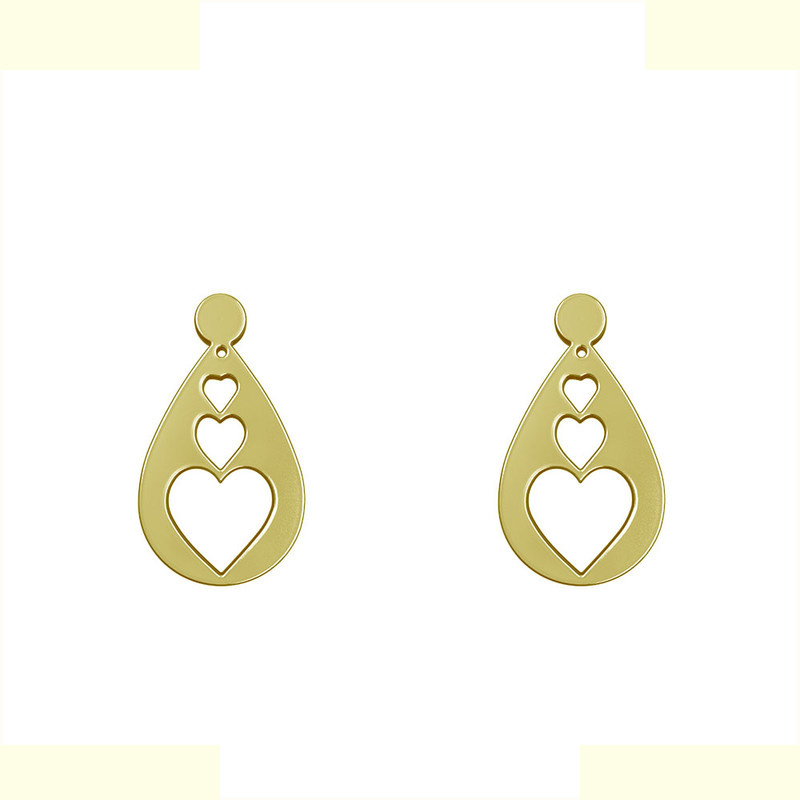 گوشواره طلا 18 عیار زنانه مدوپد مدل قلب کد GA1-13828 گوشواره طلا 18 عیار زنانه مدوپد مدل قلب کد GA1-13828