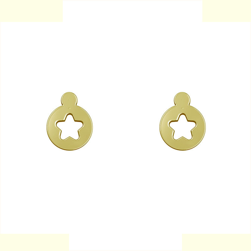 گوشواره طلا 18 عیار زنانه مدوپد مدل ستاره کد GA1-14092 گوشواره طلا 18 عیار زنانه مدوپد مدل ستاره کد GA1-14092