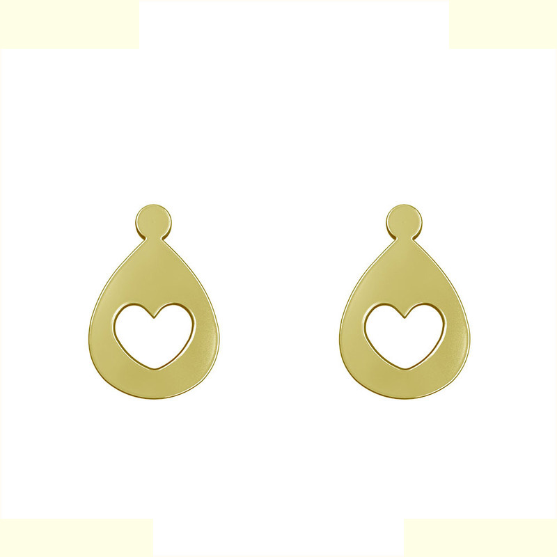 گوشواره طلا 18 عیار زنانه مدوپد مدل قلب کد GA1-14245 گوشواره طلا 18 عیار زنانه مدوپد مدل قلب کد GA1-14245