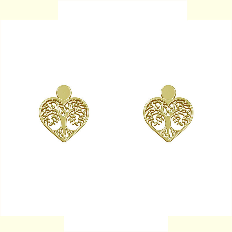 گوشواره طلا 18 عیار زنانه مدوپد مدل قلب کد GA1-14289 گوشواره طلا 18 عیار زنانه مدوپد مدل قلب کد GA1-14289