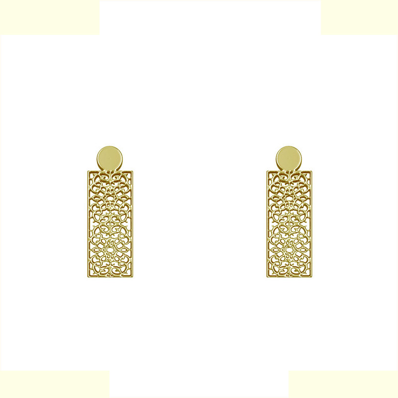 گوشواره طلا 18 عیار زنانه مدوپد مدل هندسی کد GA1-14343 گوشواره طلا 18 عیار زنانه مدوپد مدل هندسی کد GA1-14343