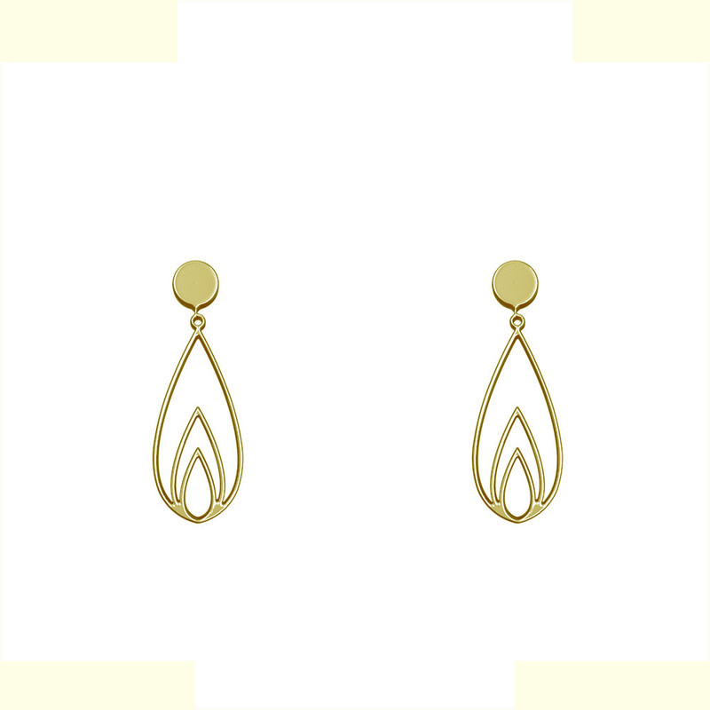 گوشواره طلا 18 عیار زنانه مدوپد مدل هندسی کد GA1-14416 گوشواره طلا 18 عیار زنانه مدوپد مدل هندسی کد GA1-14416