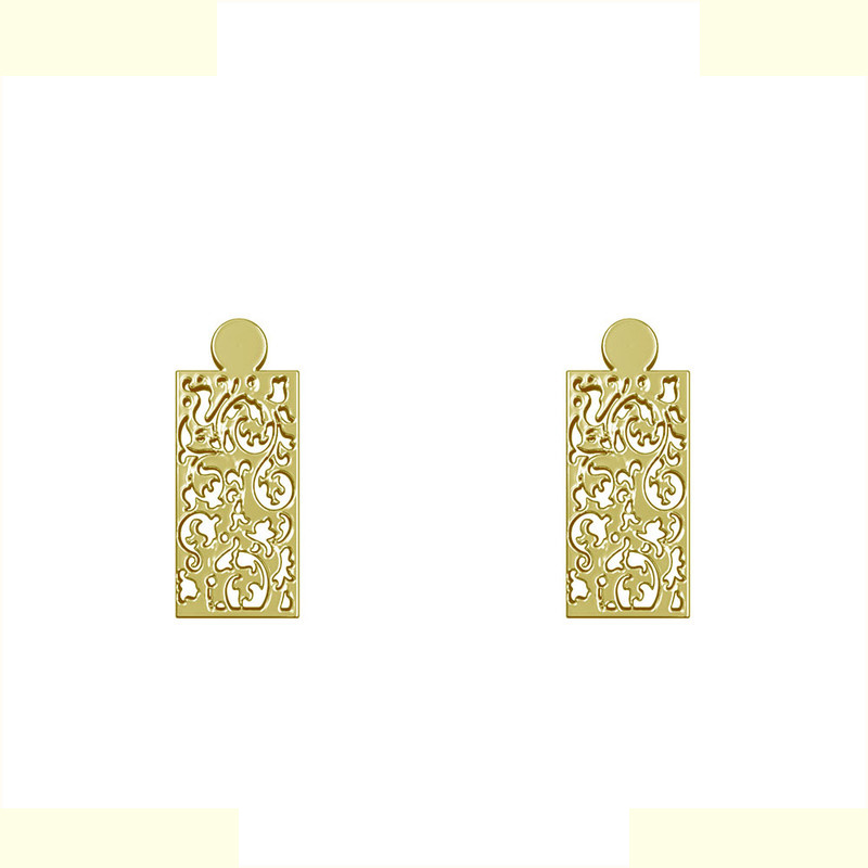 گوشواره طلا 18 عیار زنانه مدوپد مدل هندسی کد GA1-14423 گوشواره طلا 18 عیار زنانه مدوپد مدل هندسی کد GA1-14423