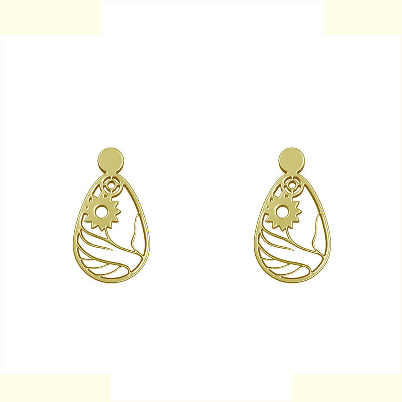 گوشواره طلا 18 عیار زنانه مدوپد مدل هندسی کد GA1-14430 گوشواره طلا 18 عیار زنانه مدوپد مدل هندسی کد GA1-14430