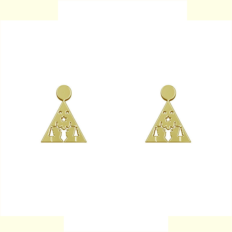 گوشواره طلا 18 عیار زنانه مدوپد مدل گوزن کد GA1-14432 گوشواره طلا 18 عیار زنانه مدوپد مدل گوزن کد GA1-14432