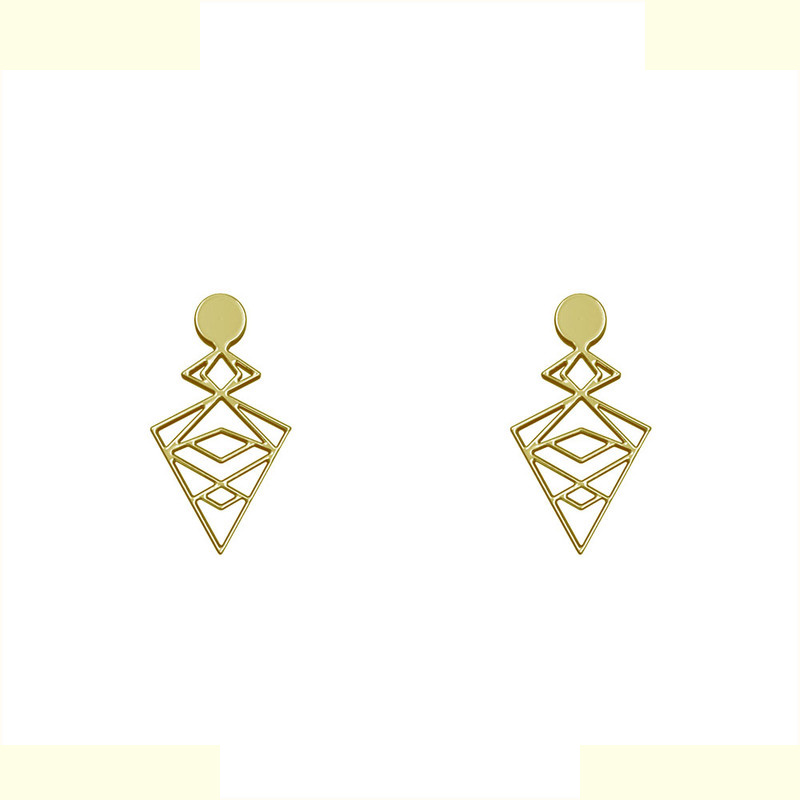 گوشواره طلا 18 عیار زنانه مدوپد مدل هندسی کد GA1-14433 گوشواره طلا 18 عیار زنانه مدوپد مدل هندسی کد GA1-14433