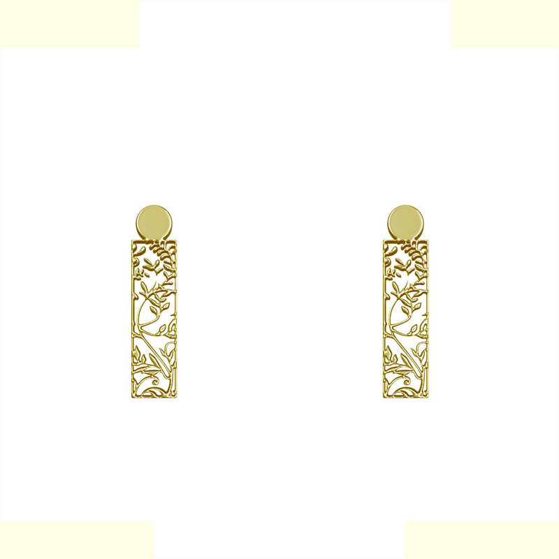 گوشواره طلا 18 عیار زنانه مدوپد مدل مستطیل کد GA1-14462 گوشواره طلا 18 عیار زنانه مدوپد مدل مستطیل کد GA1-14462