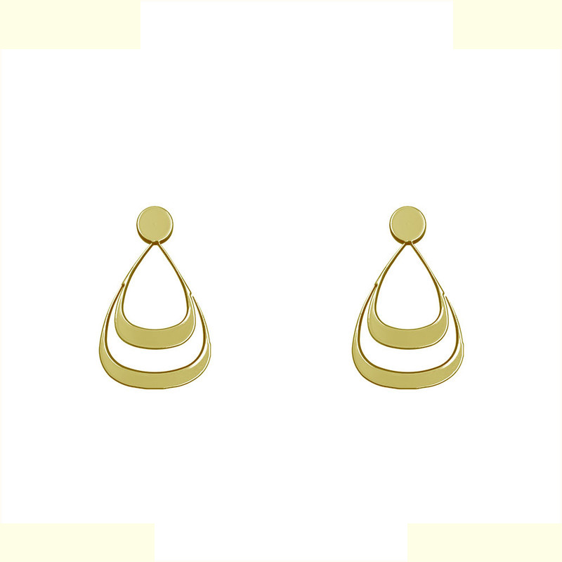 گوشواره طلا 18 عیار زنانه مدوپد مدل اشک کد GA1-14466