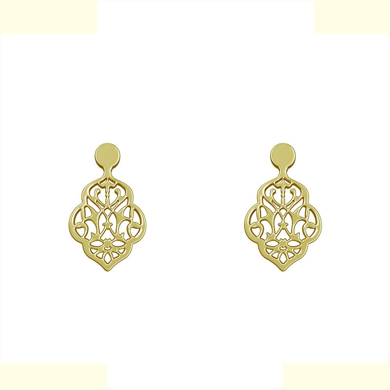 گوشواره طلا 18 عیار زنانه مدوپد مدل هندسی کد GA1-14518 گوشواره طلا 18 عیار زنانه مدوپد مدل هندسی کد GA1-14518