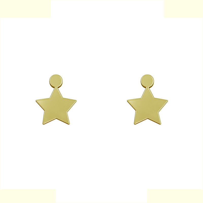 گوشواره طلا 18 عیار زنانه مدوپد مدل ستاره کد GA1-14583