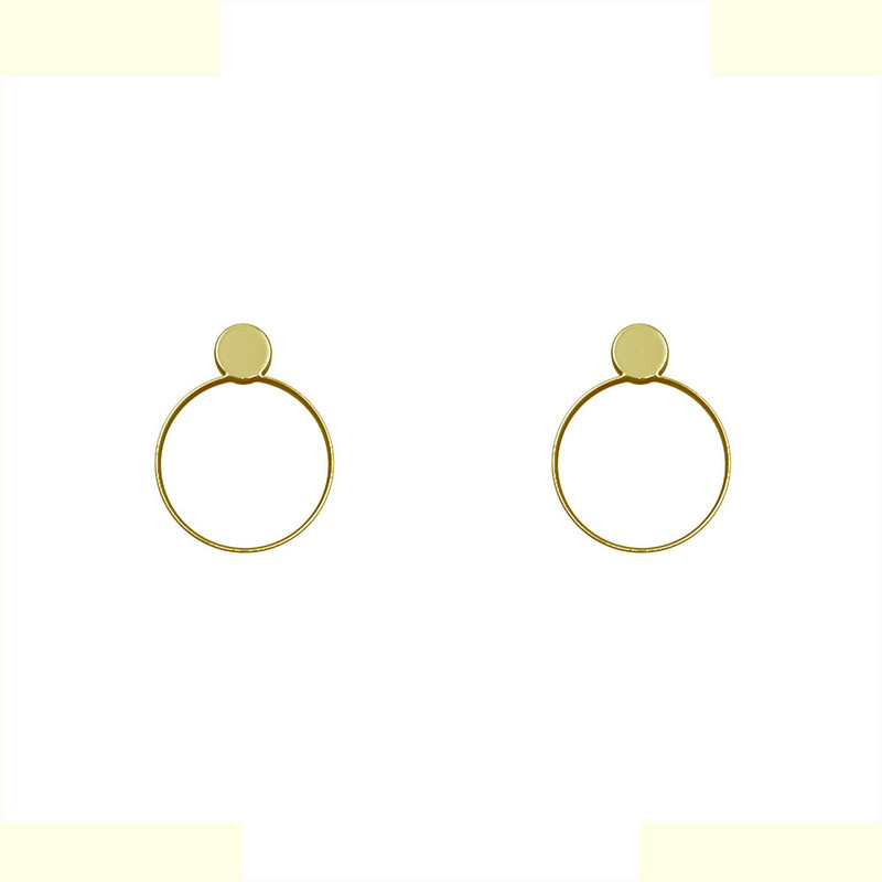 گوشواره طلا 18 عیار زنانه مدوپد مدل دایره کد GA1-14630 گوشواره طلا 18 عیار زنانه مدوپد مدل دایره کد GA1-14630