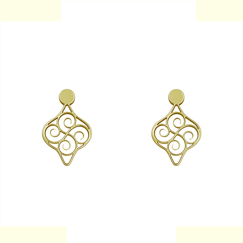 گوشواره طلا 18 عیار زنانه مدوپد مدل هندسی کد GA1-14751 گوشواره طلا 18 عیار زنانه مدوپد مدل هندسی کد GA1-14751