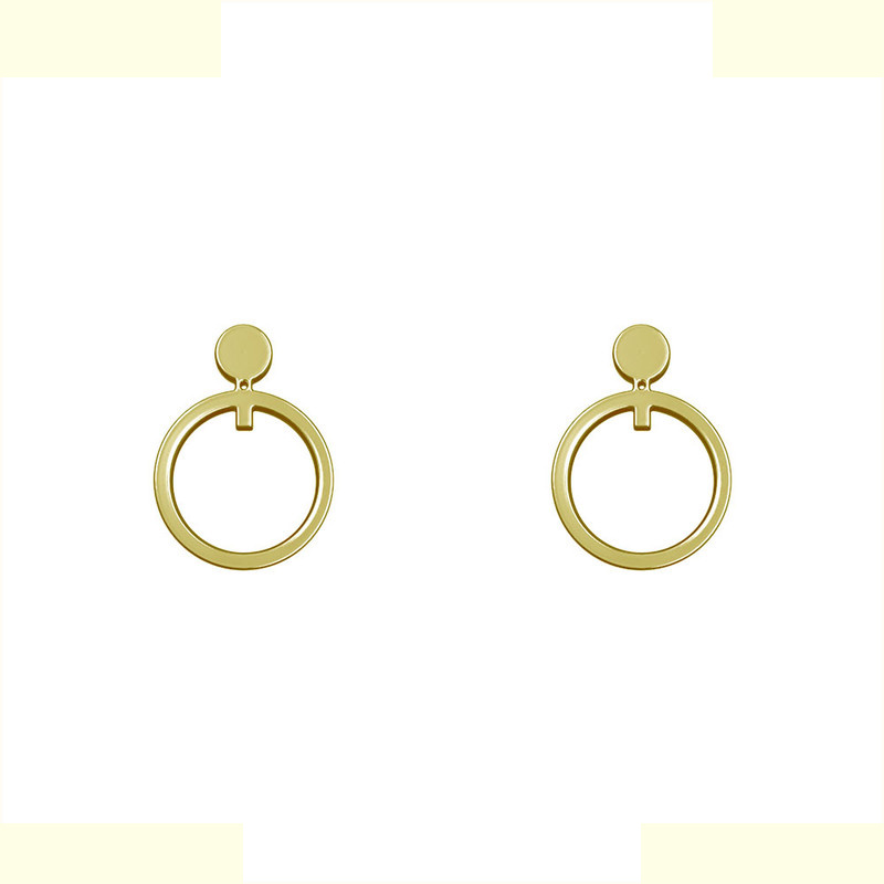 گوشواره طلا 18 عیار زنانه مدوپد مدل دایره کد GA1-14756 گوشواره طلا 18 عیار زنانه مدوپد مدل دایره کد GA1-14756