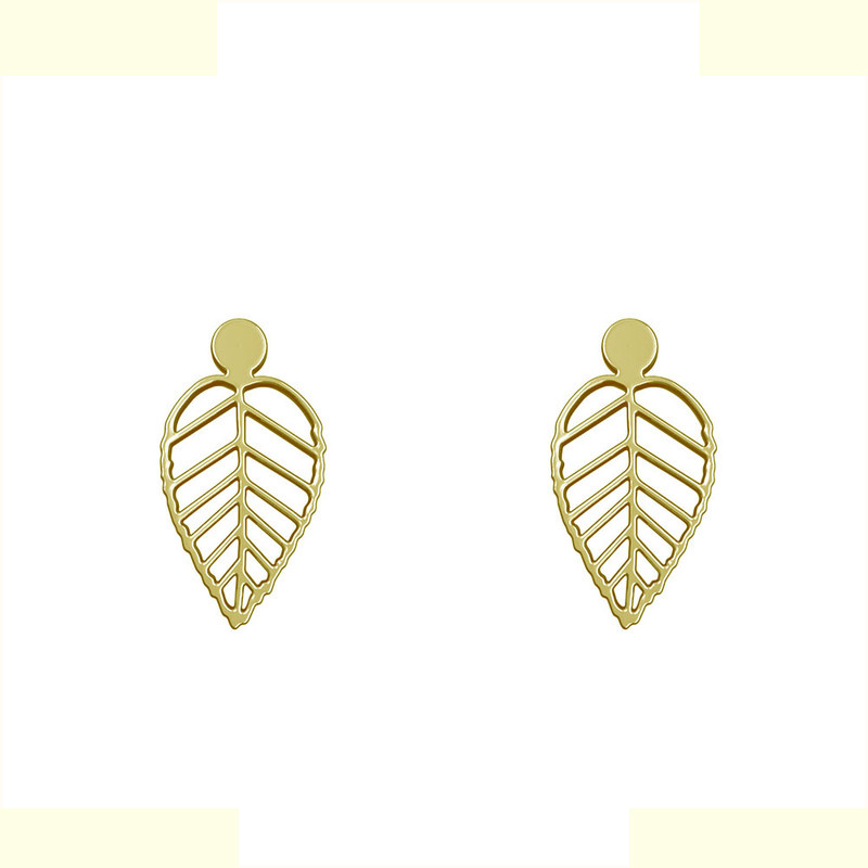 گوشواره طلا 18 عیار زنانه مدوپد مدل هندسی کد GA1-14772