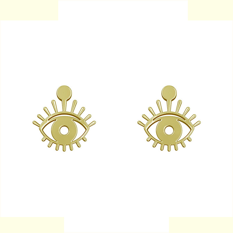 گوشواره طلا 18 عیار زنانه مدوپد مدل چشم کد GA1-15010 گوشواره طلا 18 عیار زنانه مدوپد مدل چشم کد GA1-15010