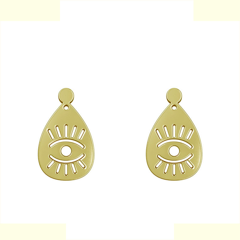 گوشواره طلا 18 عیار زنانه مدوپد مدل چشم کد GA1-15016 گوشواره طلا 18 عیار زنانه مدوپد مدل چشم کد GA1-15016