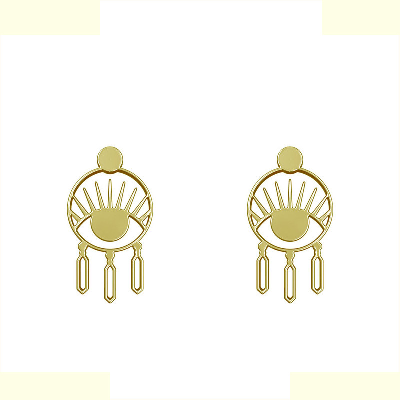 گوشواره طلا 18 عیار زنانه مدوپد مدل چشم کد GA1-15025 گوشواره طلا 18 عیار زنانه مدوپد مدل چشم کد GA1-15025