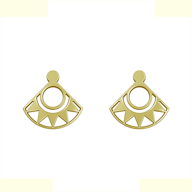 گوشواره طلا 18 عیار زنانه مدوپد مدل هندسی کد GA1-15033 گوشواره طلا 18 عیار زنانه مدوپد مدل هندسی کد GA1-15033