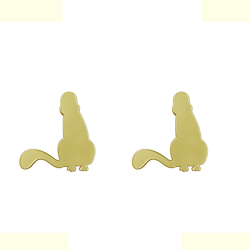 گوشواره طلا 18 عیار زنانه مدوپد مدل گربه کد GA1-15041 گوشواره طلا 18 عیار زنانه مدوپد مدل گربه کد GA1-15041