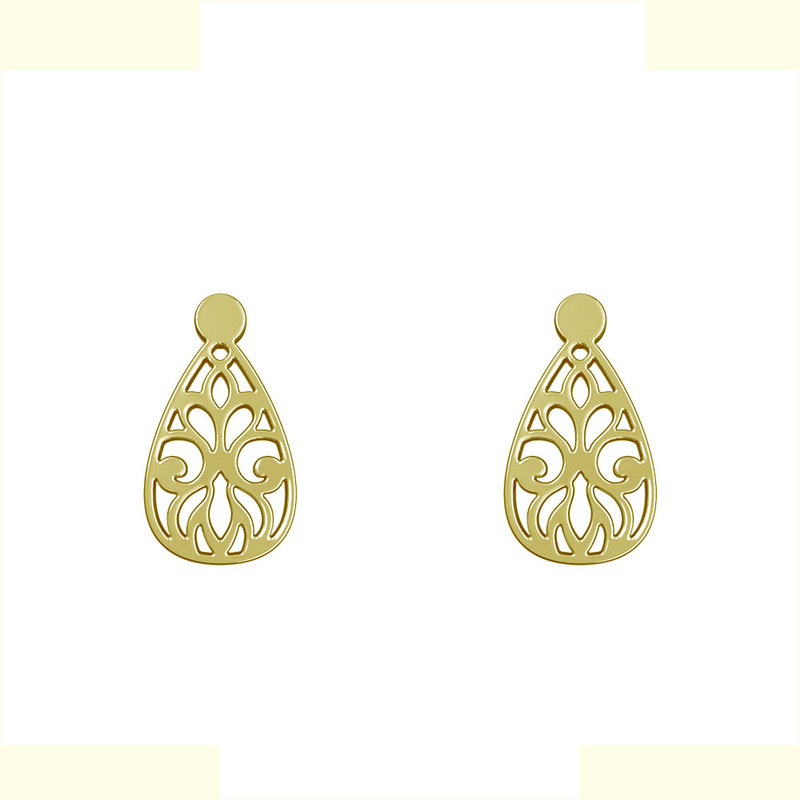 گوشواره طلا 18 عیار زنانه مدوپد مدل اسلیمی کد GA1-15260 گوشواره طلا 18 عیار زنانه مدوپد مدل اسلیمی کد GA1-15260