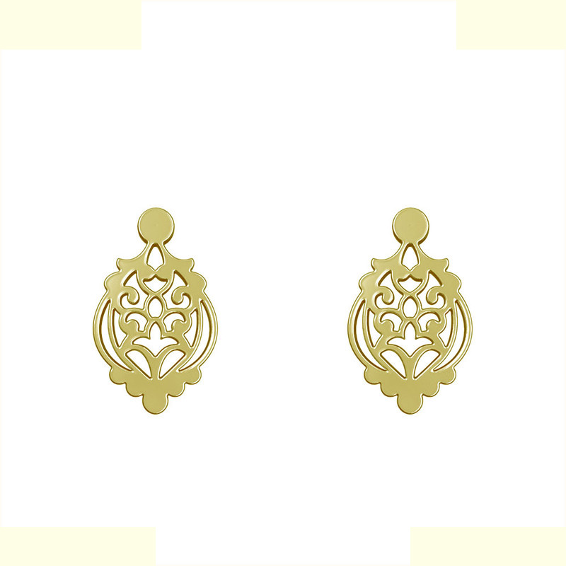 گوشواره طلا 18 عیار زنانه مدوپد مدل اسلیمی کد GA1-15265 گوشواره طلا 18 عیار زنانه مدوپد مدل اسلیمی کد GA1-15265