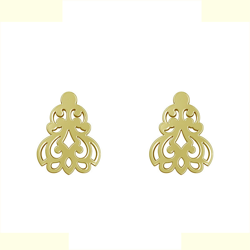 گوشواره طلا 18 عیار زنانه مدوپد مدل اسلیمی کد GA1-15274 گوشواره طلا 18 عیار زنانه مدوپد مدل اسلیمی کد GA1-15274