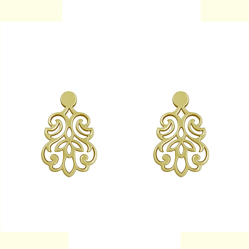 گوشواره طلا 18 عیار زنانه مدوپد مدل اسلیمی کد GA1-15293 گوشواره طلا 18 عیار زنانه مدوپد مدل اسلیمی کد GA1-15293