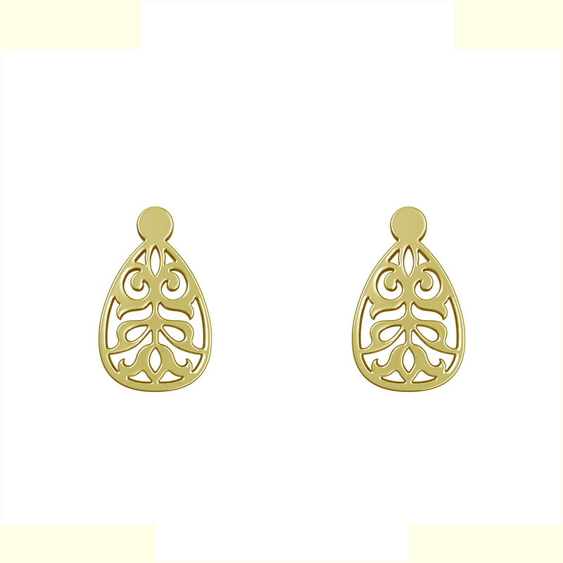 گوشواره طلا 18 عیار زنانه مدوپد مدل اسلیمی کد GA1-15295 گوشواره طلا 18 عیار زنانه مدوپد مدل اسلیمی کد GA1-15295